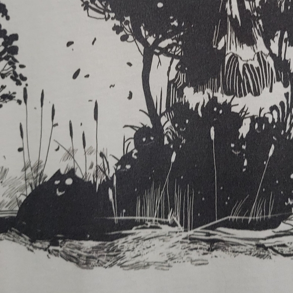 Cute Spooky Creatures Under Skull Trees T-shirt - Picture 4 of 5